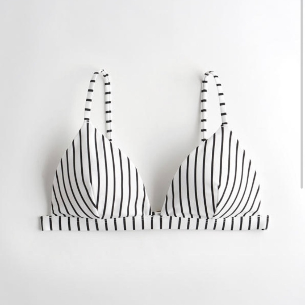 Hollister Black & White stripped Swimsuit